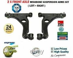 2x Front Arm Suspension Set For Opel Astra 2.0 Vxr 2009-2010