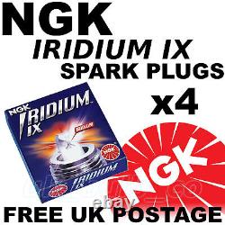4x NGK Iridium Ix Spark Plugs for Opel Astra H 2.0 Turbo (Non Vxr) 04-