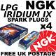 4x Ngk Ix Lpg Ignition Spark Plugs Opel Astra H 2.0 Lt Turbo Vxr 240bhp 05 N°3356