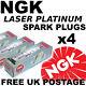4x Ngk Platinum Ignition Spark Plugs Opel Astra H 2.0 Lt Turbo Vxr 240bhp 05 #6314