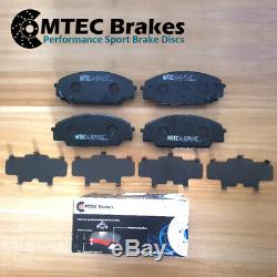Astra Zafira Vxr 2.0t 05- Front Disc Brake Pads Grooved Perforated Improved Mtec