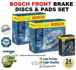Bosch Front Brake Discs & Pads Set For Opel Astra V 2.0 Vxr