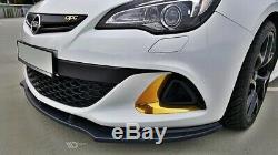 Cup Lip Spoiler Before Approach For Opel Astra Opc / Vxr V. 1 Black Carpet