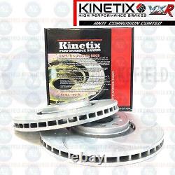For OPC Opel Astra Vxr Front Grooved Drilled Brake Disc Pair 321mm