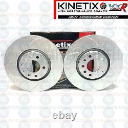 For OPC Opel Astra Vxr Front Grooved Slotted Brake Disc Pair 321mm