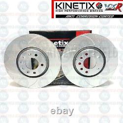 For OPC Vauxhall Astra Vxr Front Grooved Drilled Brake Disc Pair 321mm.