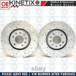 For Opel Astra H VXR Front Grooved Perforated Brake Discs Brembo 321mm