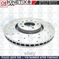 For Opel Astra H VXR Front Grooved Perforated Brake Discs Brembo 321mm