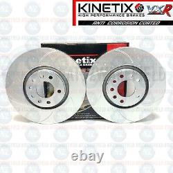 For Opel Astra H Vxr Front Grooved Perforated Brake Discs Mintex Pads