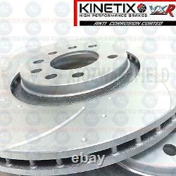 For Opel Astra H Vxr Front Grooved Perforated Brake Discs Mintex Pads
