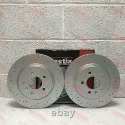 For Opel Astra J Gtc Mk6 Vxr Rear Revered Perforated Brake Discs Ventilated Pair