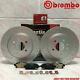 For Opel Astra J Gtc Vxr Rear Perforated Brake Discs Blisters Brembo 315mm