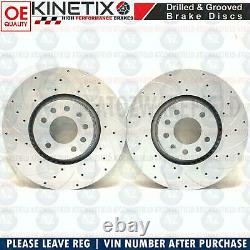 For Vauxhall Astra H Vxr Front Disc Curved Brake Perforated Brembo Skates 321mm