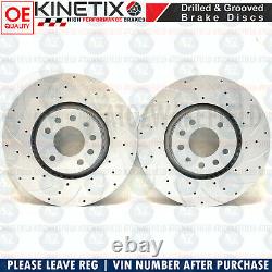 For Vauxhall Astra H Vxr Front Disc Curved Brake Perforated Brembo Skates 321mm