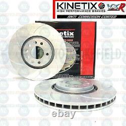 For Vauxhall Astra H Vxr Front Disc Curved Brake Perforated Mintex Skates 321mm