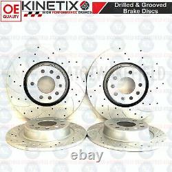 For Vauxhall Astra H Vxr Front Rear Grooved Perforated Brake Disc Brembo Pads