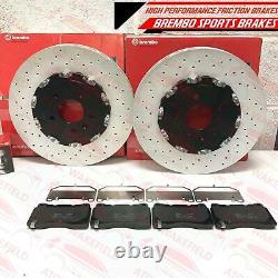 For Vauxhall Astra J GTC Vxr Front Rear Drilled Brake Discs Brembo Pads Set