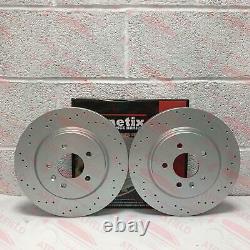 For Vauxhall Astra J Gtc Mk6 Vxr Rear Revered Perforated Brake Discs Ventilated