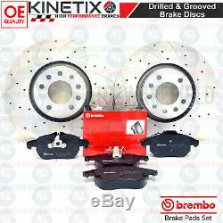 For Vauxhall Astra Vxr 05-11 Front Disc Brake Pads Brembo Grooved Perforated