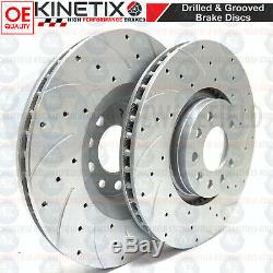 For Vauxhall Astra Vxr 05-11 Front Disc Brake Pads Ebc Grooved Perforated 321mm