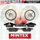 For Vauxhall Astra Vxr 05-11 Front Grooved And Perforated Brake Discs Mintex Pads