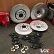 For Vauxhall Astra Vxr 2.0 Front Rear Air Pockets And Groove Brake Discs Trw