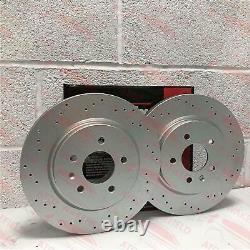 For Vauxhall Opel Astra J GTC Vxr Rear Perforated Brake Discs Brembo Pads