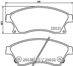 Front Axle Brake Pads Set For Opel Astra Gtc Mk VI 2.0 Vxr 2012- To