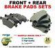 Front + Rear Axle Brake Pads For Opel Astra Gtc Mk 2.0 Vxr 2012- To