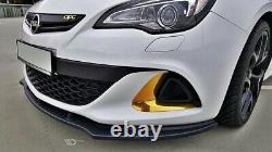 Maxton Lame Front Bumper OPEL ASTRA J OPC / VXR v. 1 Gloss Black