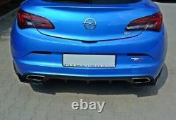 Maxton REAR BUMPER LIP OPEL ASTRA J OPC / VXR Gloss Black