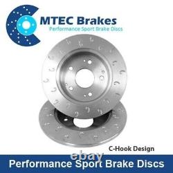 Mtec Front 321mm Brake Discs For Opel Astra Vxr 2.0t 16v 10 05