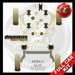 Opel Astra H (04-10) Black Powerflex Complete Kit Bearing 2.0l Models Included Vxr
