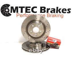 Opel Astra J GTC Vxr Rear Drilled Brake Discs & Mintex Pads