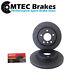 Opel Astra Turbo Vxr Rear Brake Discs Slotted Grooved Black Edition & Pads