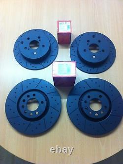 Opel Astra VXR 2.0T MK5 Front Rear Mtec Black Edition Brake Discs and Pads