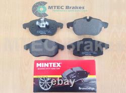 Opel Astra VXR 2.0T mk5 Front Rear Grooved Drilled Brake Discs Mintex Pads