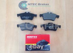 Opel Astra VXR 2.0T mk5 Front Rear Grooved Drilled Brake Discs Mintex Pads