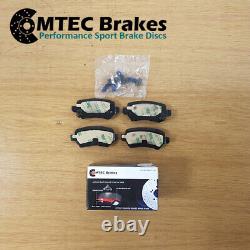 Opel Astra Vxr 2.0T 16v mk5 Front Rear Grooved Drilled Brake Discs Mtec Pads