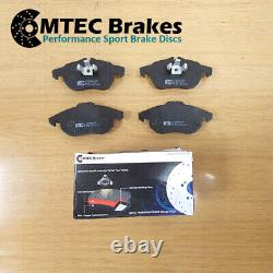 Opel Astra Vxr 2.0T 16v mk5 Front Rear Grooved Perforated Disc Brake Mtec Pads