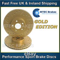 Opel Astra Vxr 2.0t 16v 05- Rear Brake Discs Perforated Grooved Gold Edition