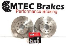 Opel Astra Zafira Vxr Front Brake Discs Perforated & Slotted with Brembo