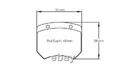 Pagid Rsh42 Rear Brake Pad For Opel Astra Opc / Vxr (auto Course)