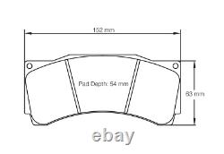 Pagid Rsl1 Front Brake Pads For Opel Astra Opc / Vxr (course Car)