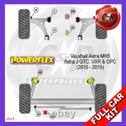 Powerflex Complete Bush Kit For Opel Astra Mk6-astra J Gtc, Vxr And Opc 10-15