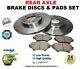 Rear Axle Brake Discs And Pads Set For Opel Astra Gtc Mk Vi 2.0 Vxr