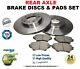 Rear Axle Brake Discs And Platers Set For Opel Astra Gtc Mk Vi 2.0 Vxr