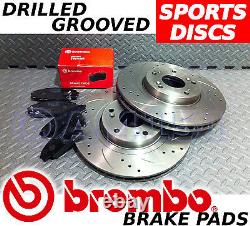 Vauxhall Astra Zafira 240bhp Vxr Front Perforated / Grooved Brake Discs & Pads