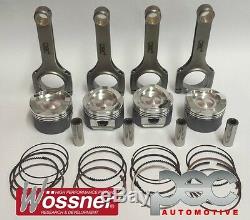 Wossner Pistons + Pec Steel Bars For Opel Astra Vxr A20nft 2.0 16v Turbo
