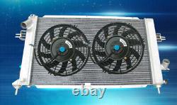 Aluminum radiator+FAN for Opel Vauxhall Astra VXR Z20LEH Turbo Engine